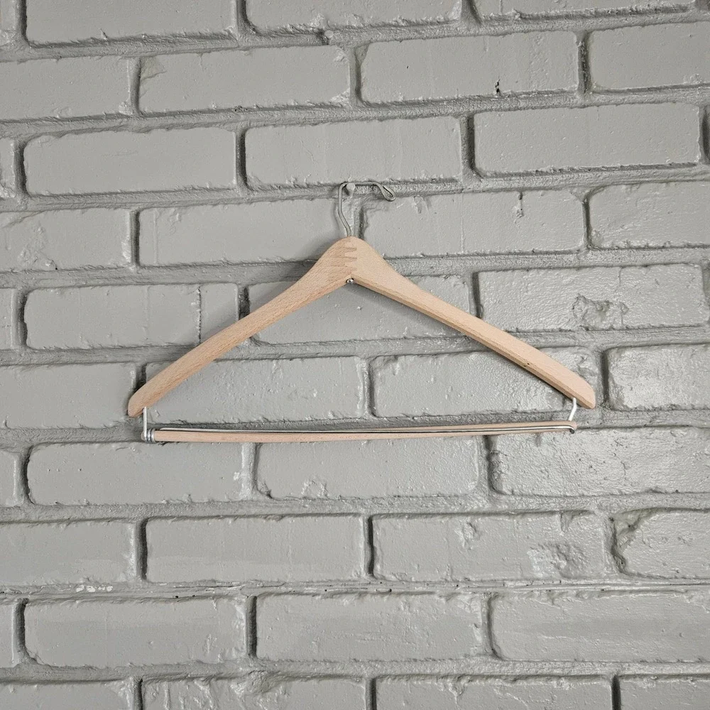 Vintage George‎ J Good Berkeley Garment Bag and Wooden Suit Hanger Yugoslavia